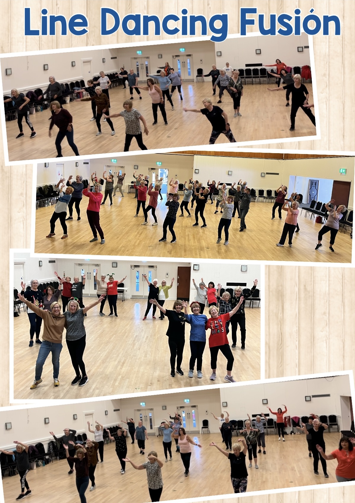 People taking part in Line Dancing Fusion class 