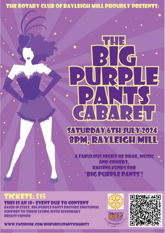 The Rotary Club - The Big Purple Pants Cabaret Poster 