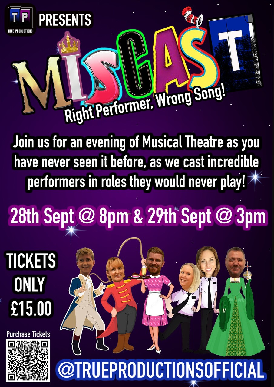 Poster for MisCast event. All information available on event page. 