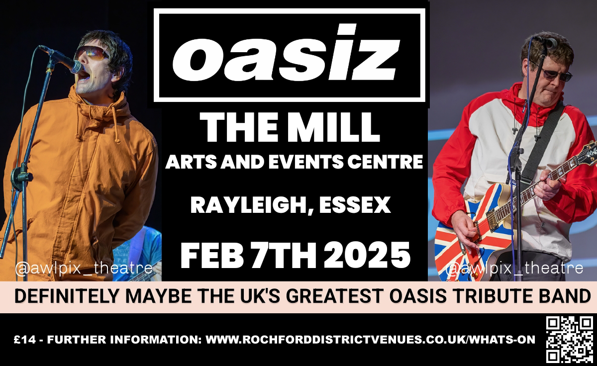 Poster for Oasiz, all information on poster available on the event page.