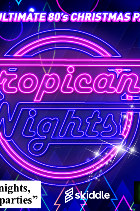 Poster for Tropicana 80s Night