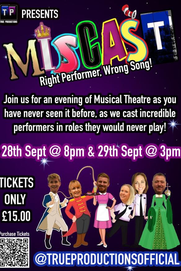 Poster for MisCast event. All information available on event page. 