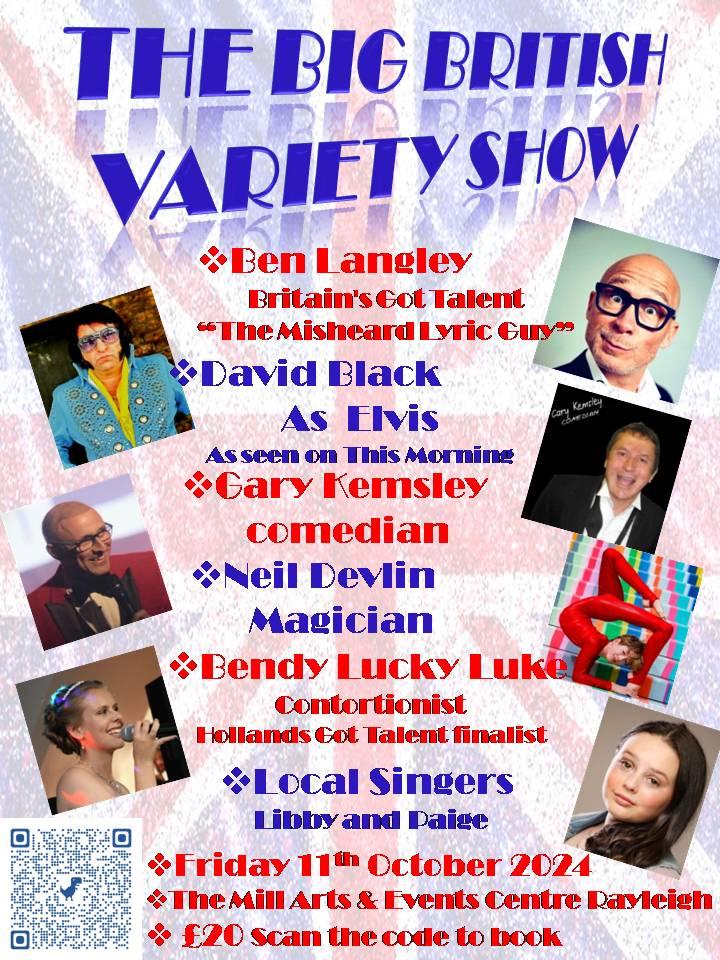 The Big British Variety Show Poster. All information on poster available on webpage