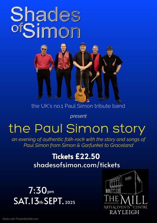 Shades of Simon - The Paul Simon Story Poster. All information on poster available on webpage.