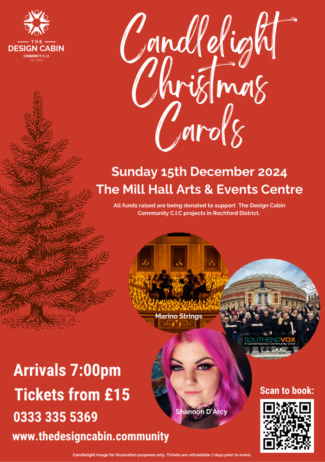 Candlelight Christmas Carols Poster