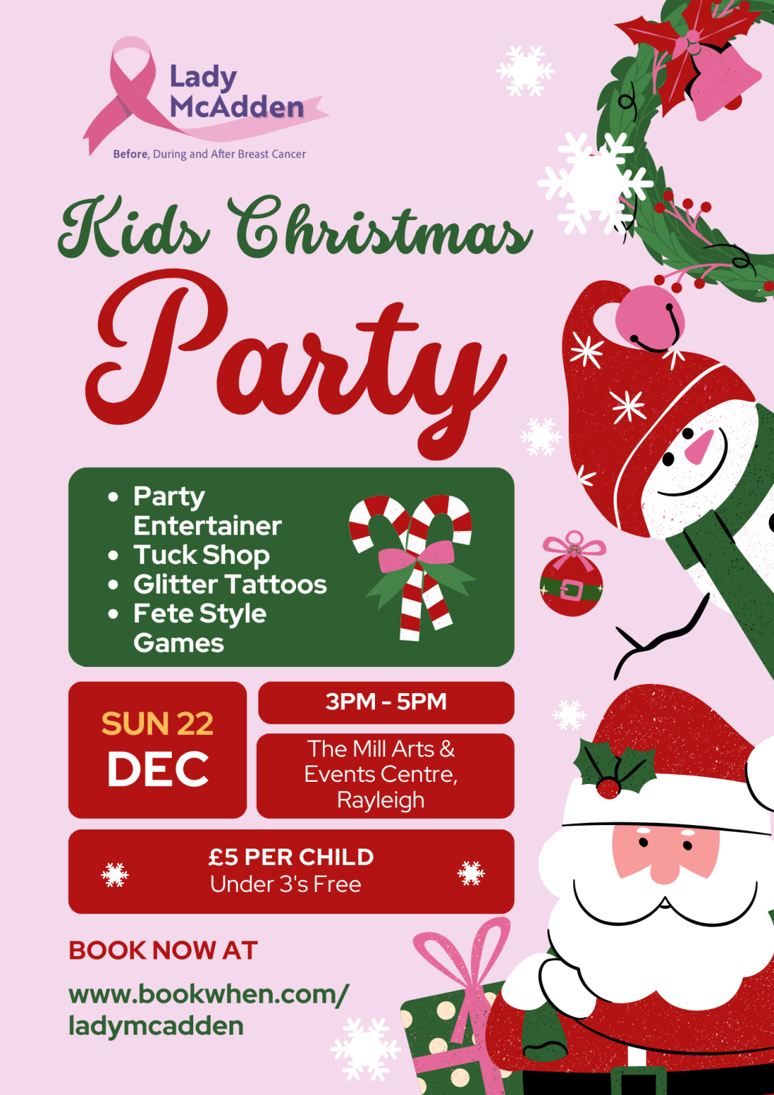 Kids Christmas Party Pster